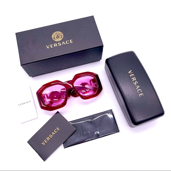 RARE Versace La Medusa Red Sunglasses NWT FULL INCLUSION main image 10